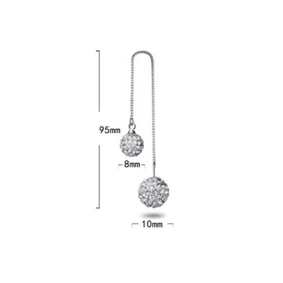 1 Pair Women Hollow Water Drop Earrings Exaggerated Silvery  Elegant 925 Silver Drop Earrings. Luxury long earrings. Waterdrop Rhinestone